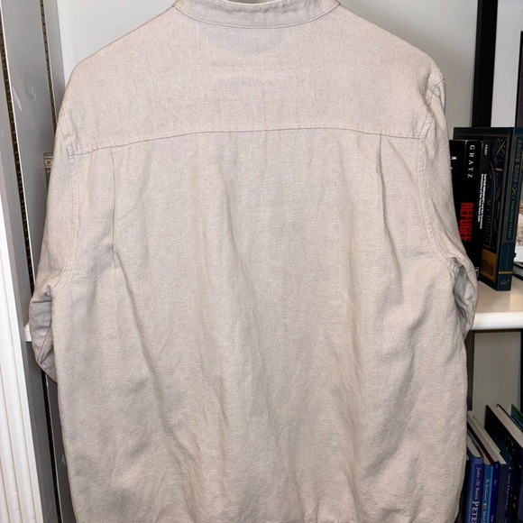 Cotton-Linen Bomber Jacket Saks Fifth Avenue Size L - Picture 6 of 7